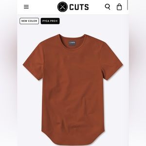 CUTS Clothing AO Elongated Tee- Size large - Tuscan color